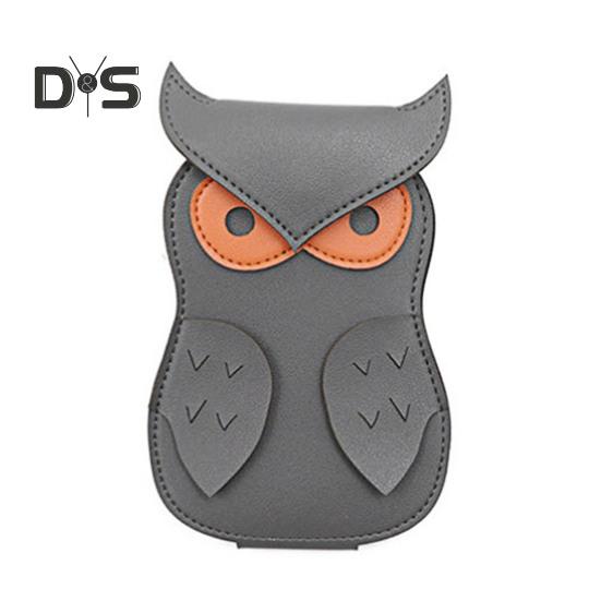 

Держатель для медиаторов, сумка для хранения медиаторов из искусственной кожи с рисунком совы, 18 слотов, чехол для медиаторов для гитаристов серый