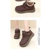 Shoes Women's New Fleece Thickened Warm Snow Boots Casual Fashion Versatile Velcro Non-slip Mom Shoes
