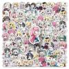 53 Senren Banka Graffiti Stickers: Personalized Japanese Anime & Cartoon Designs for Water Bottles & Phones