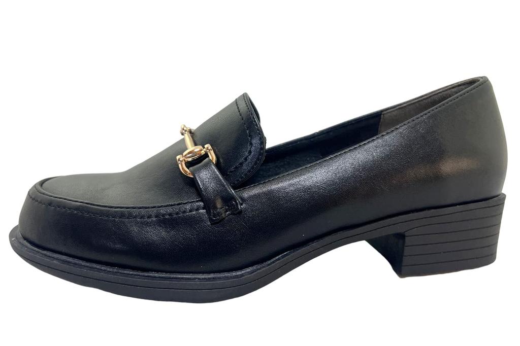 Baishinagaojisan Loafers 8510083 Women's Black Size 24.5cm