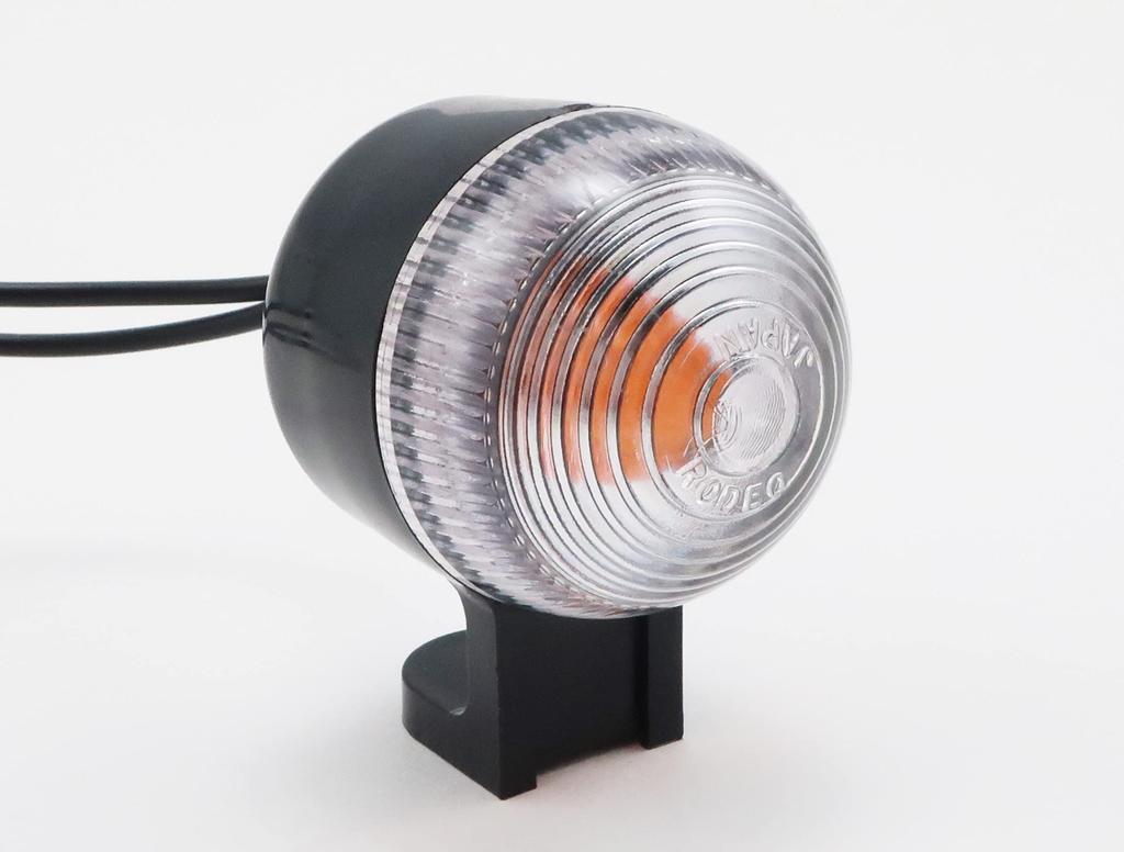 Kitaco 102-80-0500-20 Warren Mini Turn Signal Set, Clear Lens/Single Sphere