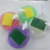 Plastic Kitchen Dish Soap Dispenser with Sponge and Cleaning Brush