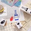 Cute Wooden Rubber Stamp Set with and Italian Menu Perfect for Office Made In Japan Wine, Izakaya, Champagne, Cheese, Designs, Pop-Ups, Gifts, (#29)