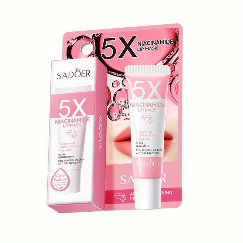 

Никотинамидная маска для губ Увлажняющий бальзам для губ Против высыхания Увлажняющий бальзам для губ Удаляет омертвевшую кожу и уменьшает морщины на губах 10ml