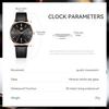 Men's Ultra-Thin Watch 6.5mm Simple Fashion Casual Business Japanese Quartz Movement 40mm Black Leather Band