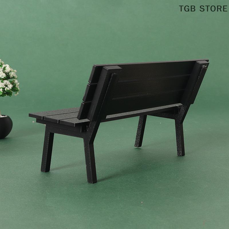 1 Pcs Simulation Bench Creative Chair Model Dollhouse Miniature Accessories Home Scene Display Props Crafts