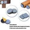 4pcs Self-Adhesive Furniture Leg Slider Pads Thickening Feet Rug Felt Pads Anti Slip Mat Bumper Damper Chair Table Floor Protect
