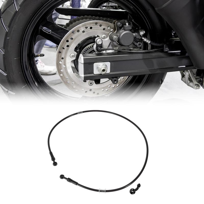 UXCELL 120cm Motorcycle Brake Clutch Oil Hose Line Nylon Stainless Steel Wire Braid PU