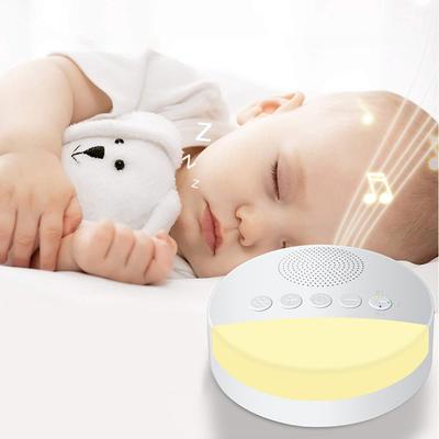 20 Sonidos Apagado Temporizado Máquina de Sonido para Dormir Máquina de Ruido Blanco Recargable por USB Luz Musical Máquina para Dormir