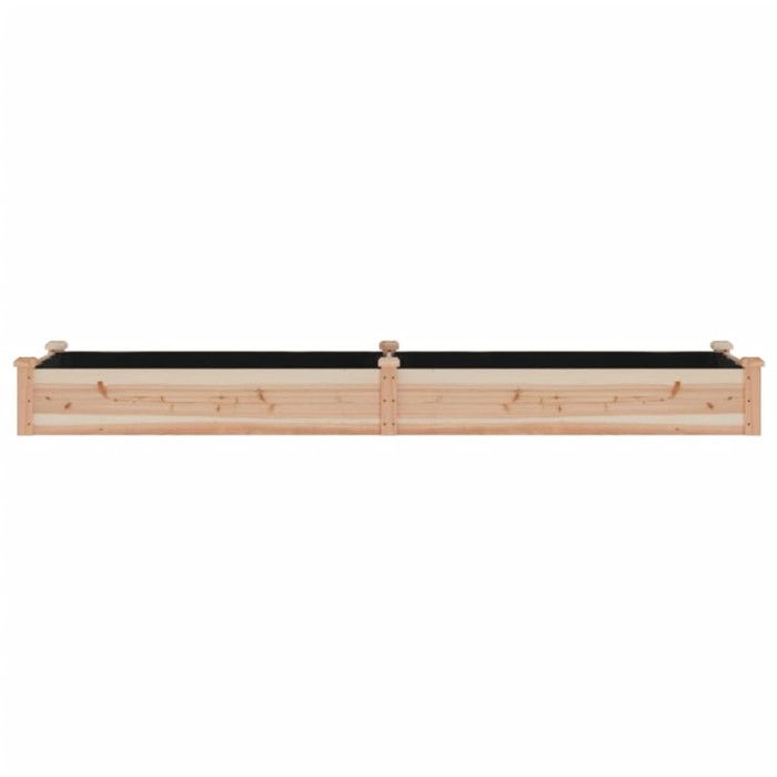 VidaXL Lit surélevé de jardin doublure 240x60x25 cm bois massif sapin 364298