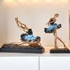 Resin Ballet Dancer Sculpture Girl Figurines Elegant Statues  Decoration for Cabinet Desktop