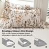3pcs/set Leaf Floral Pattern Duvet Cover Set(1 Duvet Cover & 2 PillowcaseSoft And Skin-Friendly Duvet Cover Bedding Set For
