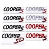 3D Metal COOPERS/D/SD Letter Badge Sticker Rear Trunk Emblem Decal High-Quality Automotive Exterior Accessories