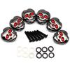 6Pcs Guitar Button Head Hat Handle Tuner Handle Metal Skull Shape Tuning Key Handle For Folk Electric And Acoustic Guitar