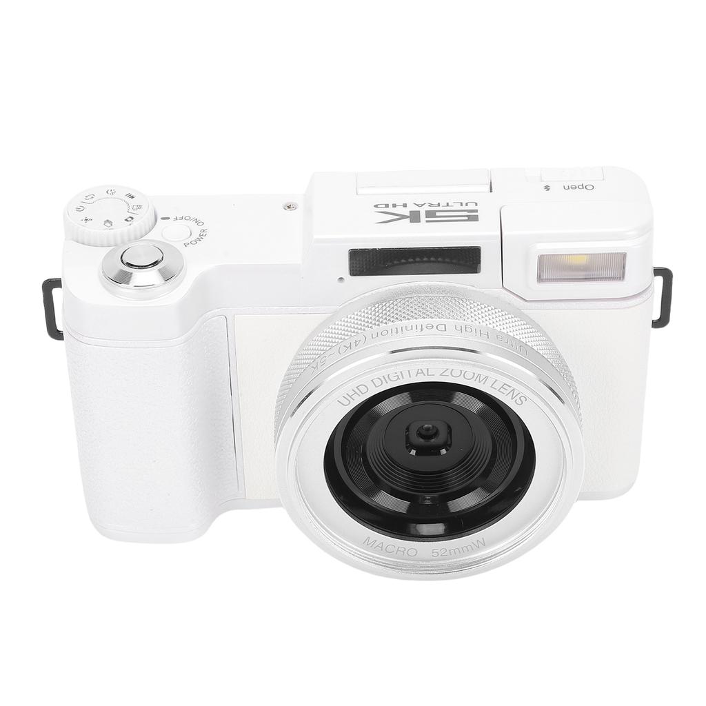 5K Digital Camera 64MP 18X Zooming 3 Inch   Screen WiFi Beauty Camera with LED Fill Light for Selfies Travel