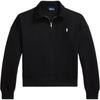 Polo Lightweight Fleece Quarter-Zip Long Sleeve Sweatshirt Women Sweatshirt Black 211971696-004