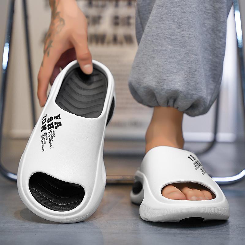 Fashion Men's slippers Platform soft EVA non-slip 2024 summer casual sports beach sandals Lightweight flip-flops bathroom shoes