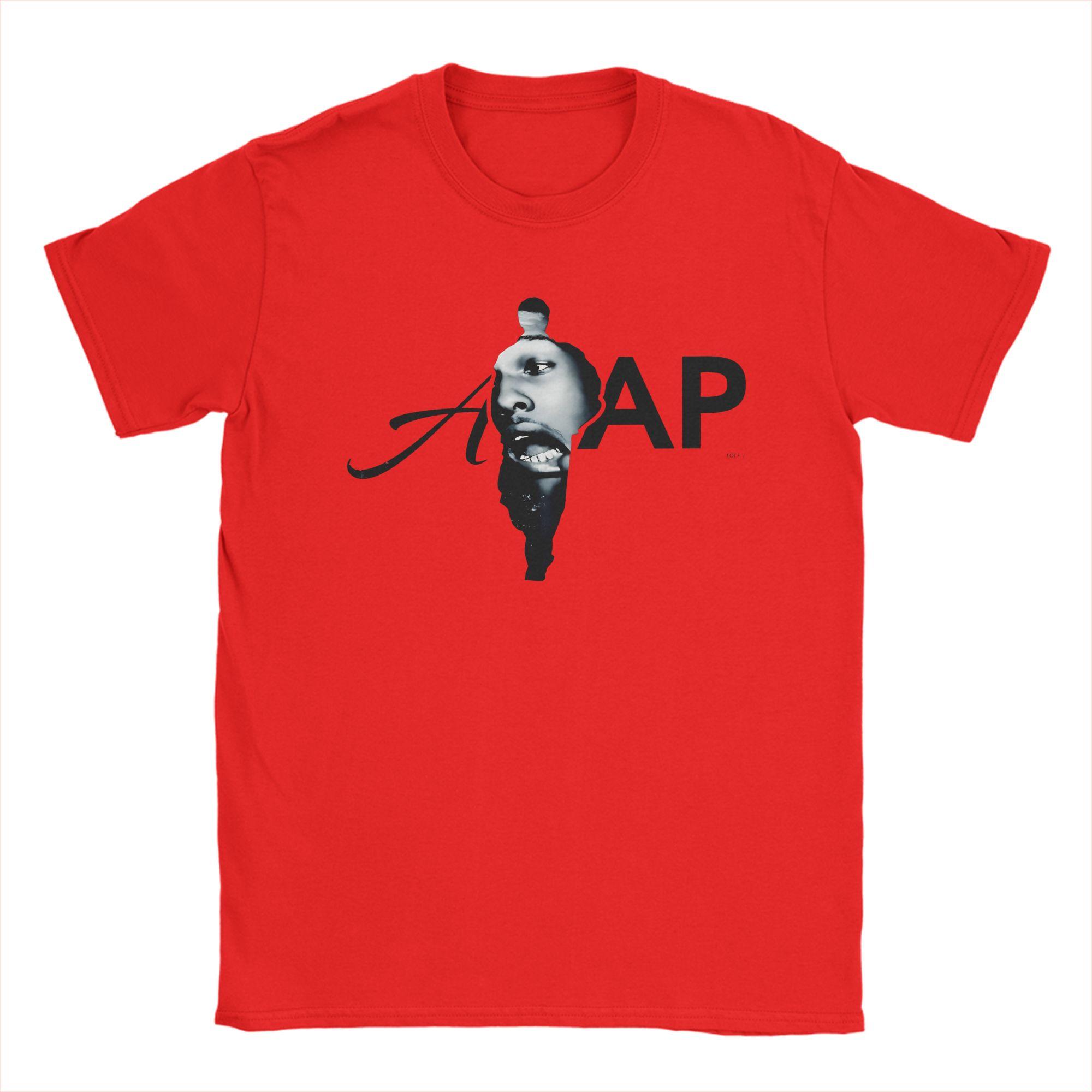 

AAsap RRocky TShirt Beach Novelty TShirts Unisex Cotton O Neck Plus Size Clothing Short Sleeve Vintage Tshirt S