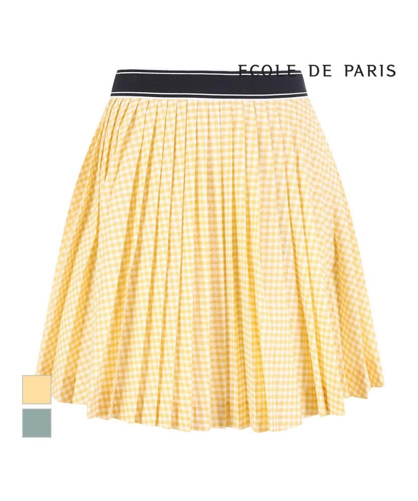 ECOLEDEPARIS Check Pleated Mini Skirt_Rb36Wsam13Z