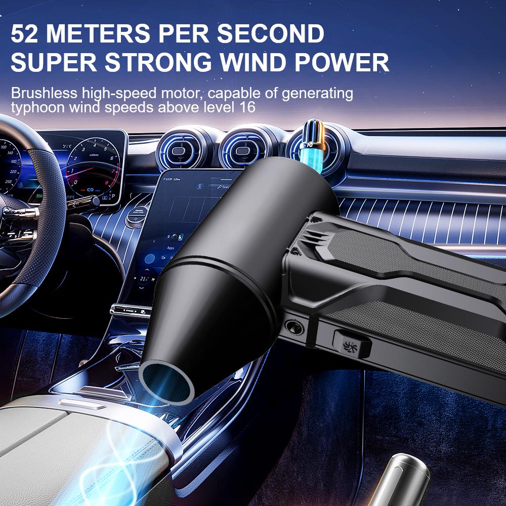 Violent fan 2025 Turbo Jet Fan Car Blowing Snow Electric Air Duster Portable 130000 RPM Cleaning Blower Tool 3 Gears adjustable