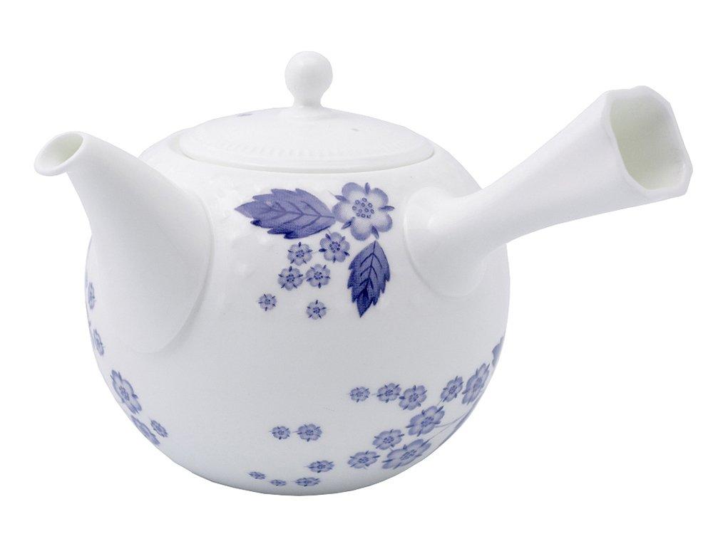 [Official Import] Wedgwood Strawberry Bloom Indigo Japanese Teapot, Wedding Gift, 40000820