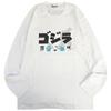 Yoshida Yu Godzilla Sanrio Characters Print Long Sleeve T-Shirt Spring Autumn