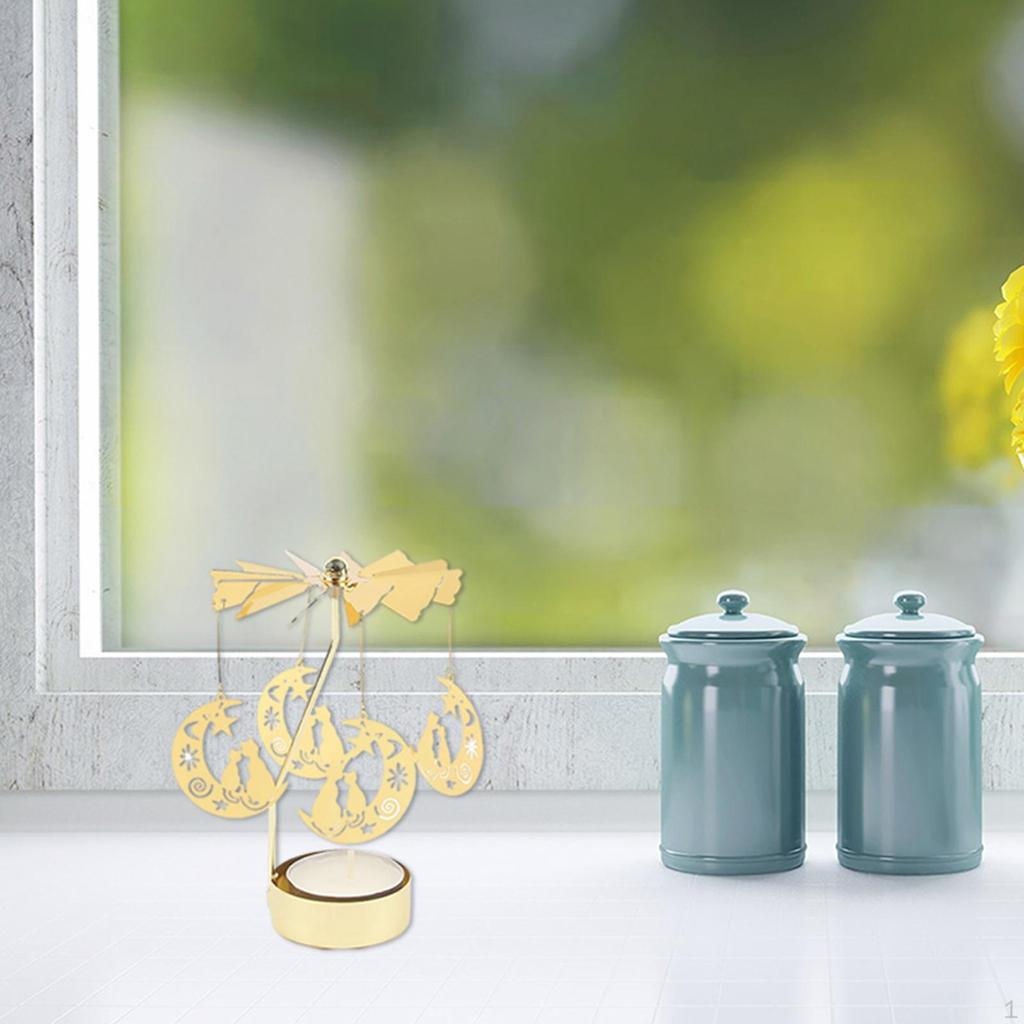 Light Rotary Candlesticks Candle Holder Decor