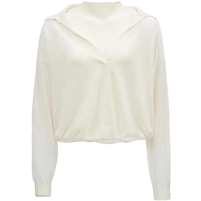 

VEROMODA Faux Two-Piece Sheer Knit Sweater XS