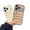 Simple plush grid for iPhone17Promax mobile phone case iPhone16 all-inclusive 15 autumn and winter 14/13