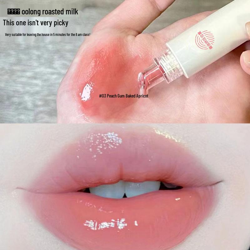 Kekemood Hydrating Tinted Lip Gloss – Moisturizing, Plumping Glass Lip Balm with Mirror Finish