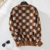 Women's Sweater Fall/winter Amazon Retro Casual Floral Knitted Cardigan