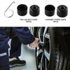 20Pcs 17mm Wheel Lug Nut Bolt Cover Black Cap 16 T44 Lug Nut Cap & 4 Locking Types Cap OEM 1K06011739B9 For Golf MK4 MK5 MK6