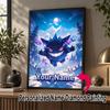Personalized Gengar Diamond Art Custom Name 5D Diamond Painting Full Drill DIY Craft