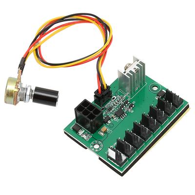 PC Fan Hub 2 Pin 3 Pin 4 Pin Fan Adaptörü PWM PC Kasa Soğutma Fan Hub'ı Voltaj Regülatörü 8 Yollu