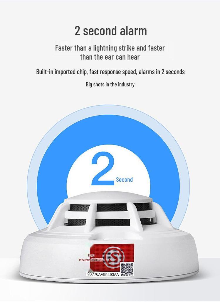 Smart Wireless Smoke Detector for Commercial and Household Use - 3C Fire Sensing System