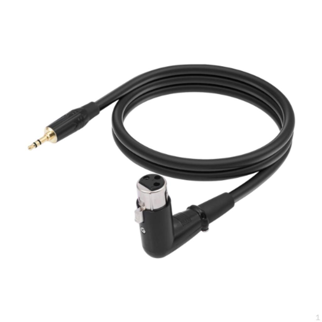 3.5mm to XLR Cable Stereo Audio Adapter Flexible for Mixers Home Studio Meetings Speakers Live