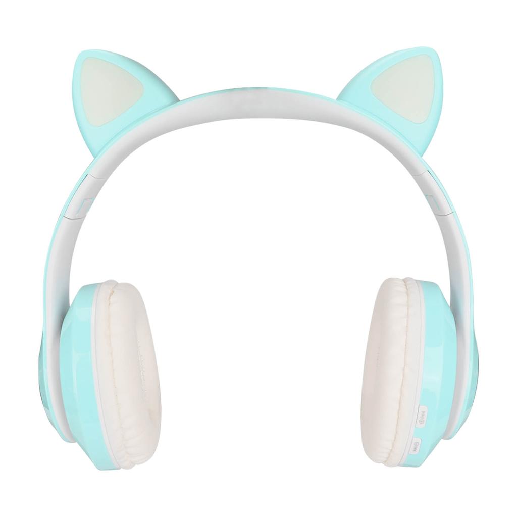 LXB39C Kids Headphone Bluetooth 5.0 Foldable Wireless Glowing Music Cat Ear Headphone for Kids