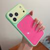 Macaron contrasting color becomes tempered glass in seconds, suitable for iPhone17Pro Max mobile phone case Apple 16p/15/14