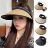 Women's Summer Sun Hat Fashion Solid Color Big Brim UV-proof Breathable Straw Beach Hat Golf Tennis Hat Outdoor Sun Protection