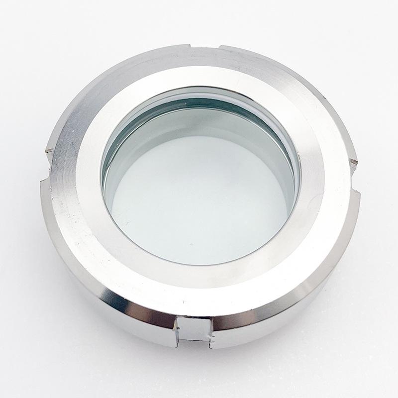 51mm Sanitární průzor Nerezová ocel 304 Kruhový pozorovací Závitový Odnímatelný Svařovací průzor