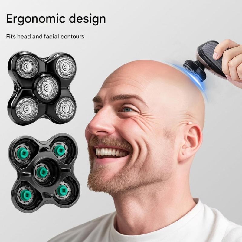 1/2/3Pcs Shaver Replacement Blade Heads Replacement for XR7000 Bald Head Electric Shaver Dry Wet Use Accessories