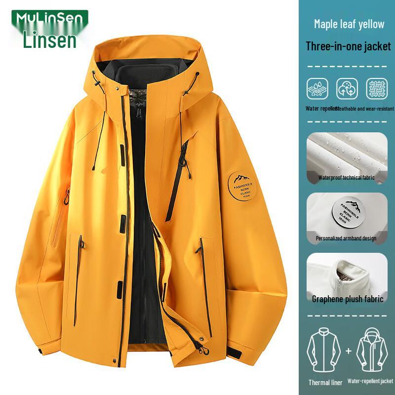 MULINSEN Women's Detachable 3-in-1 Winter Outdoor Jacket