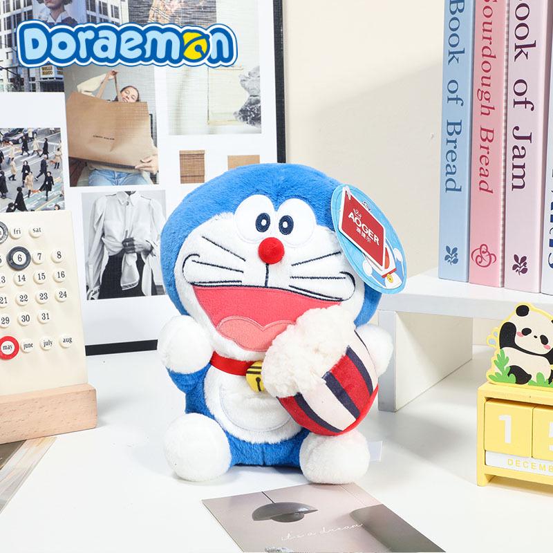 Doraemon Official Plush Toy Figure - Cute Classic Series Ornament Genuine Authorized + Anti-Counterfeit Tag