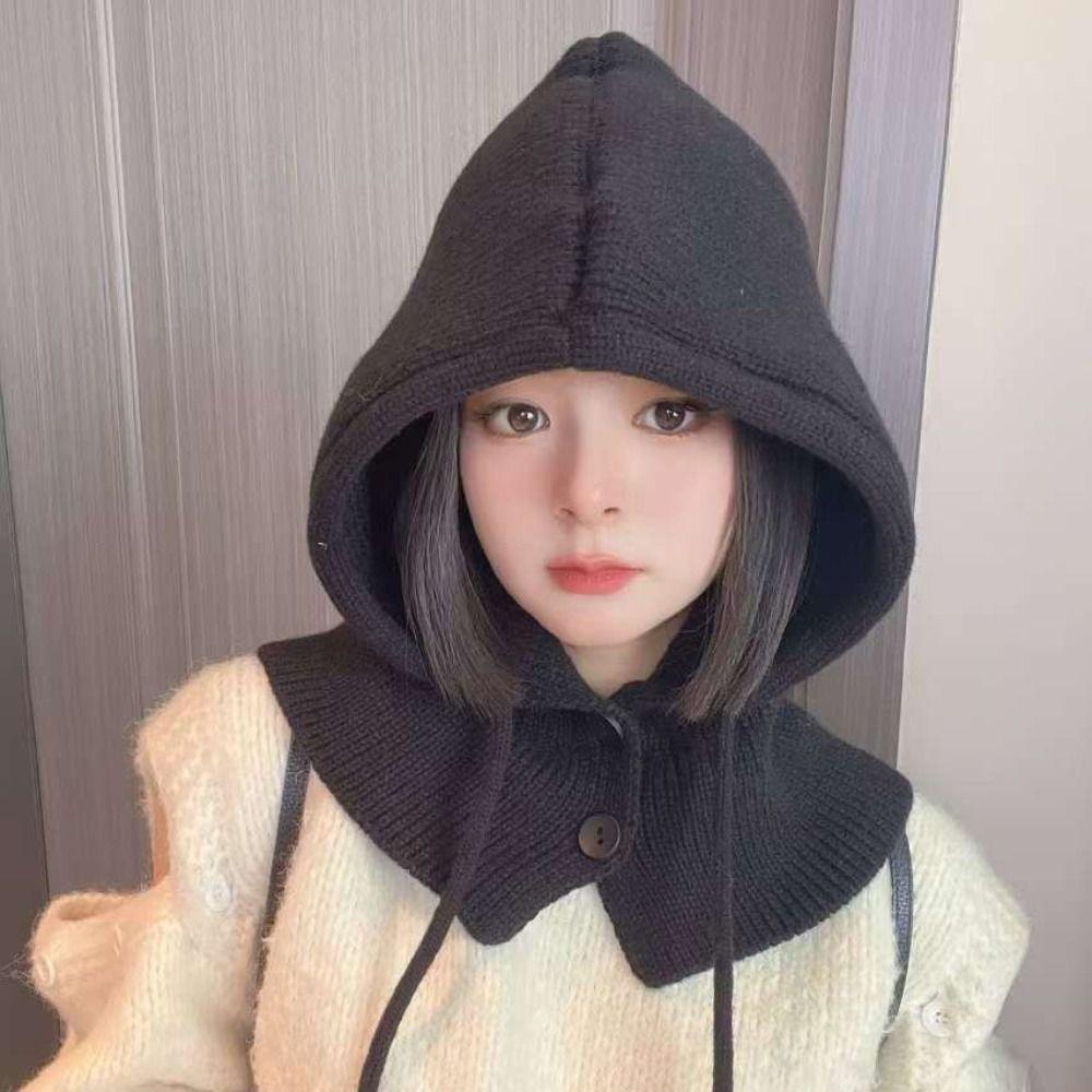 Pullover Hat Balaclava Hat Simple Winter Cap Creative Knitted Hat  Winter/Autumn