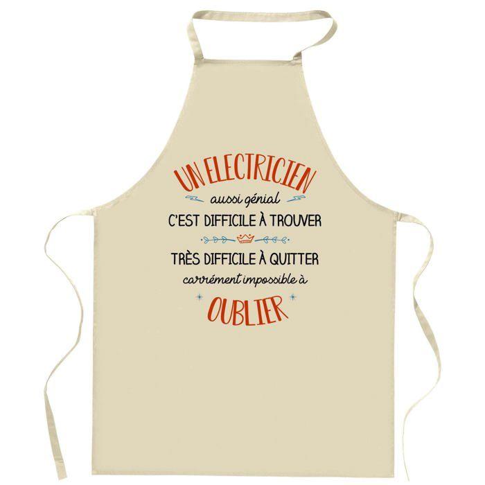 Tablier de cuisine - Un Fabien aussi génial - Impression Bretonne - Coton résistant - Fabrication France