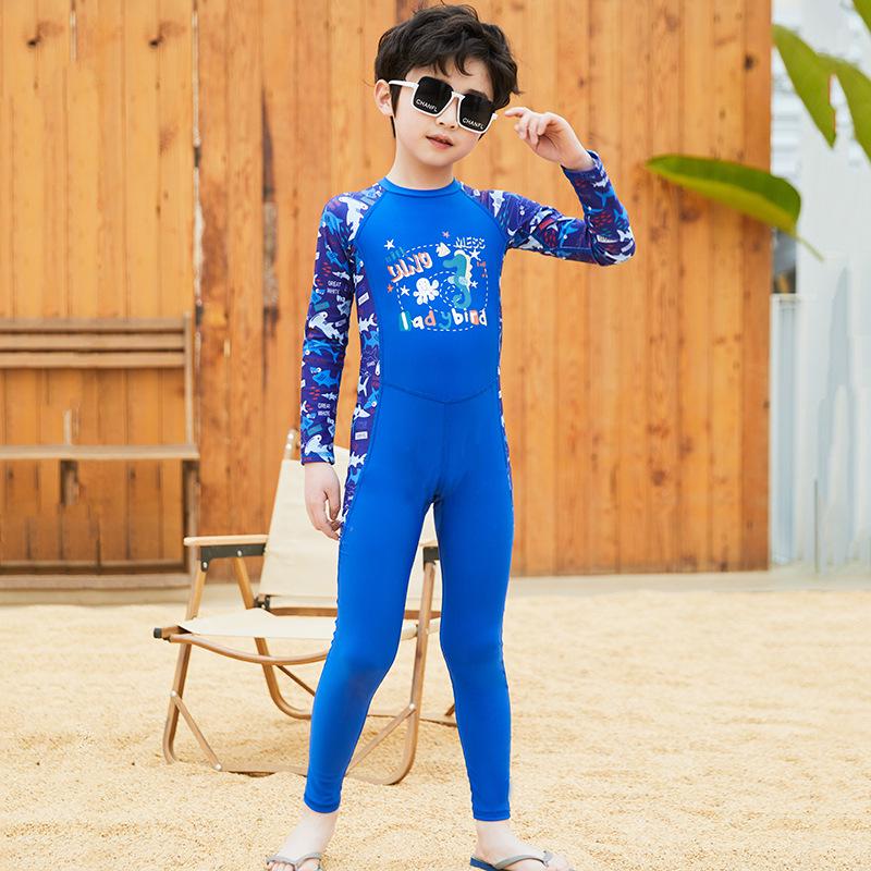 

Новый детский быстросохнущий цельный гидрокостюм с длинным рукавом и защитой от солнца для мальчиков Size 12
