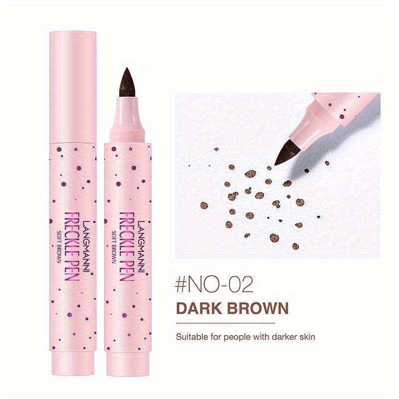 Waterproof Freckle Pen Quick-Dry Long-Lasting Coverage for Freckles & Beauty Marks Natural Finish with 2 Shades Easy To Use Beauty Mark Enhancement