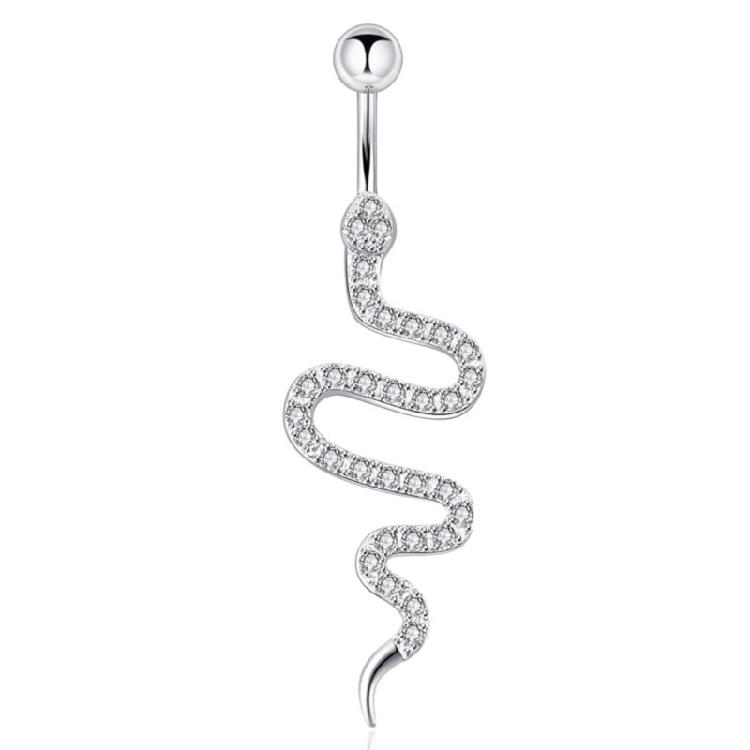

Snake Belly Button Ring Zircon Navel Ring Body Jewelry Gift for Women Girls 1