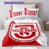 Ssv Jahn Regensburg Custom Name Pattern Bedding Quilt Set Quilt Cover Pillowcase Home Birthday Gift(1 * duvet cover + 2 * pillowcase, without core)