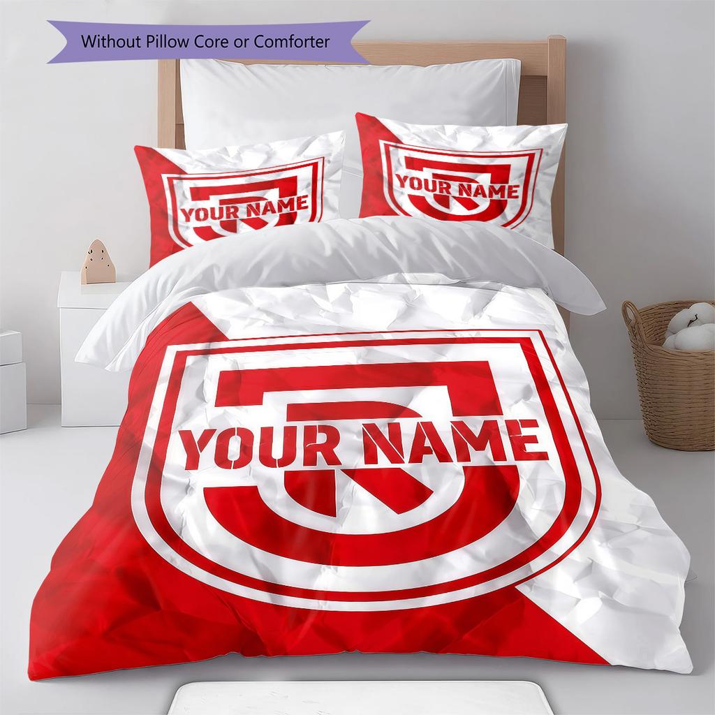 Ssv Jahn Regensburg Custom Name Pattern Bedding Quilt Set Quilt Cover Pillowcase Home Birthday Gift(1 * duvet cover + 2 * pillowcase, without core)